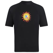Kanu Surf Girls, Karlie Rash Guard UPF 50+ Sun Protection Short Sleeve Swim Shirt, Annie Black, 14-16