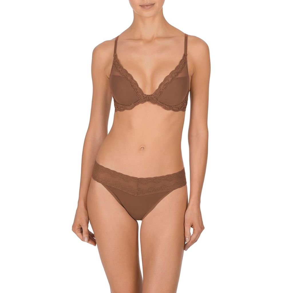 SZ 30B, Natori Women's Feathers Contour Underwire Plunge