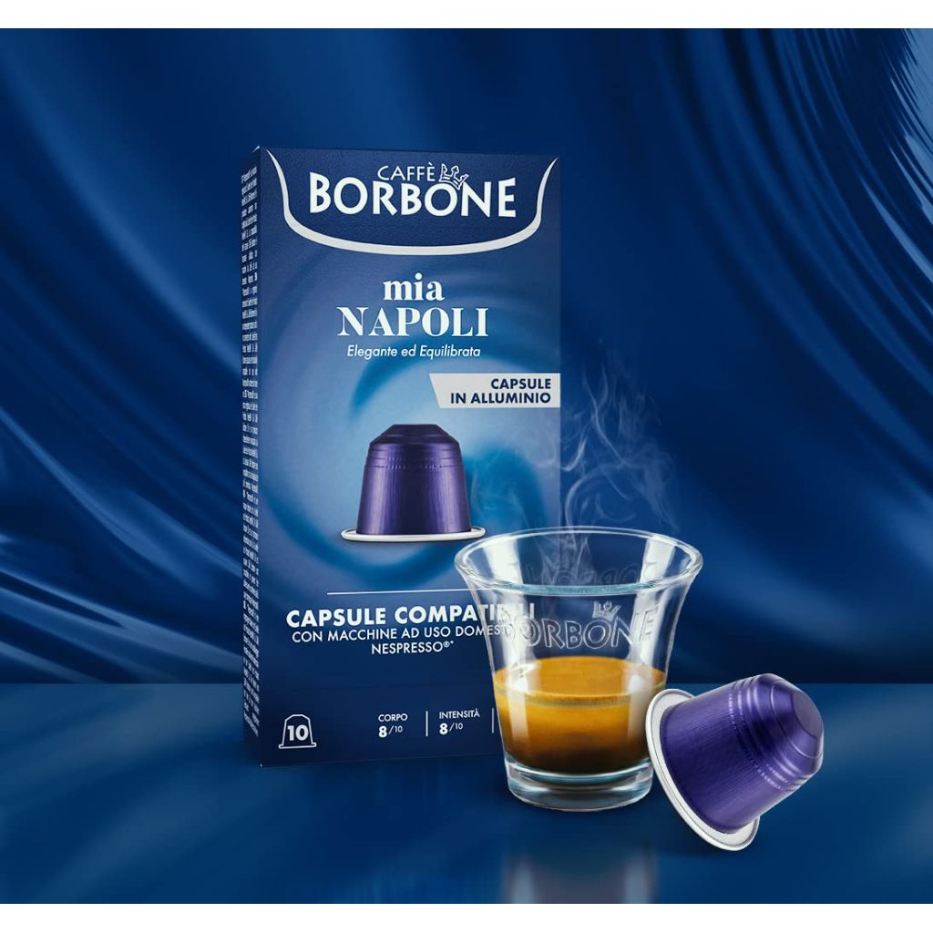 Caffè Borbone Mia Napoli Aluminum Capsules | Medium Roast, 100 Count