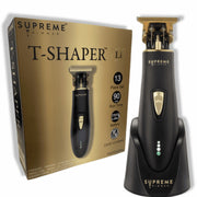 Supreme Trimmer T Shaper Professional Barber Trimmer | 90 Minute Run Time Hair Clippers | ST5220 Cordless Zero Gapped Liner Beard Trimmer | Black