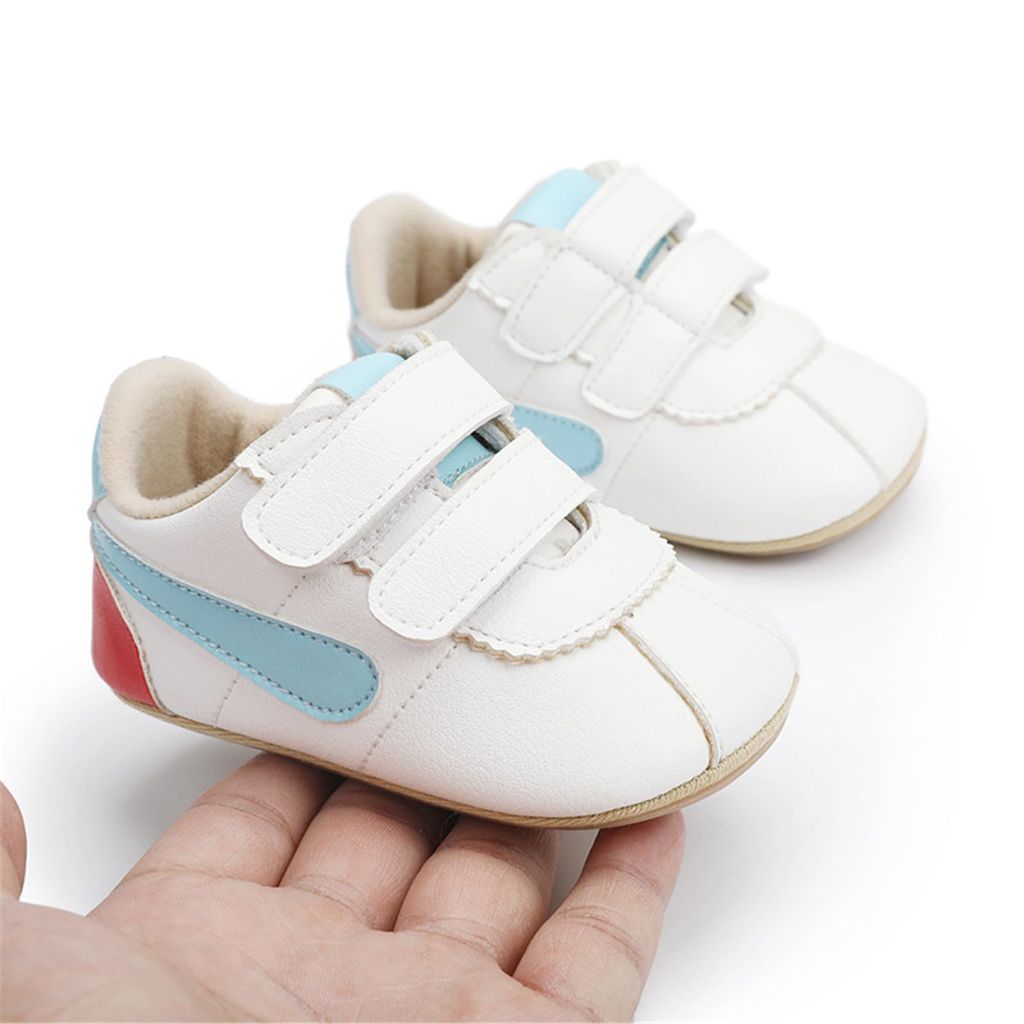 SZ 2, GAISUMMI Baby Boys/Girls Sneakers PU Leather (Blue, 6-12 Months)