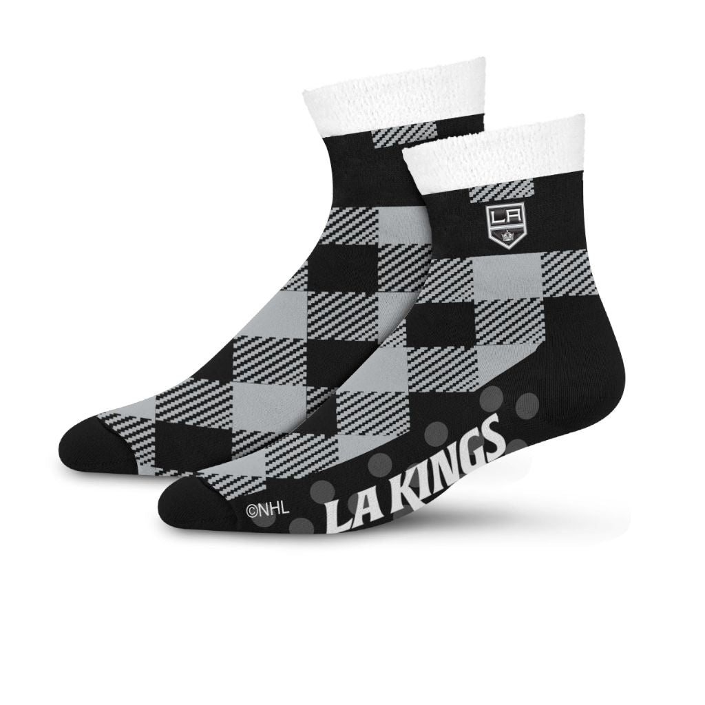 For Bare Feet NHL LOS ANGELES KINGS Cozy Buff Plush Cabin Sock Team One Size
