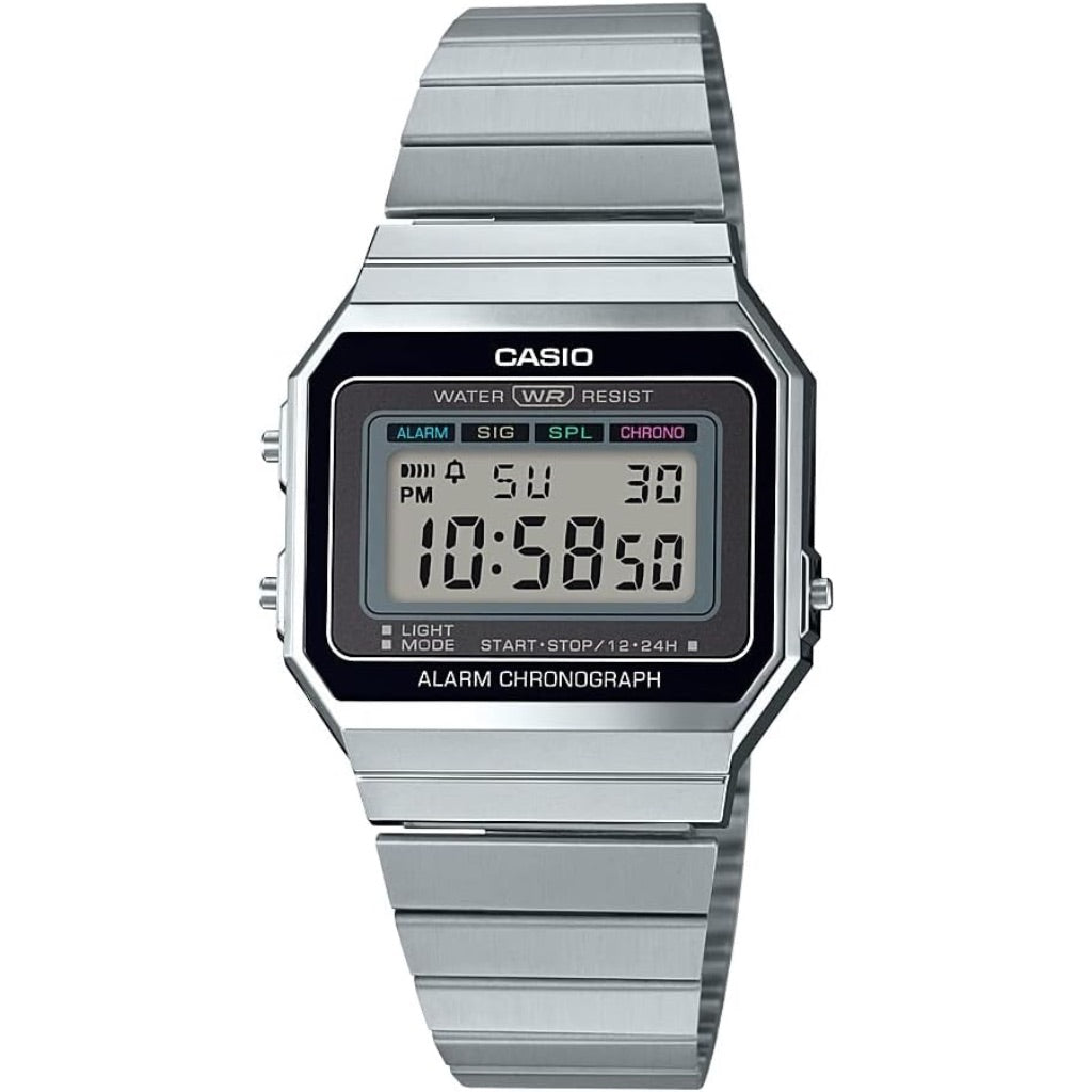 Casio Men's Classic Digital Display Quartz Silver 35mm Watch (A700W-1ACF)