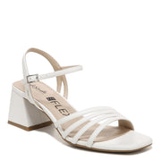 LifeStride Women's Celebrate Block Strappy Heeled Sandal - Bright White, Size 10