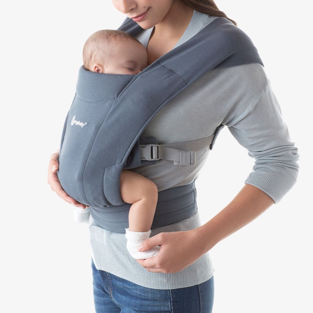 Ergobaby Embrace Cozy Newborn Carrier for 7-25lbs - Oxford Blue