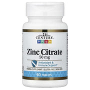 21st Century Healthcare Zinc Citrate Tablets 50mg, 60 Count