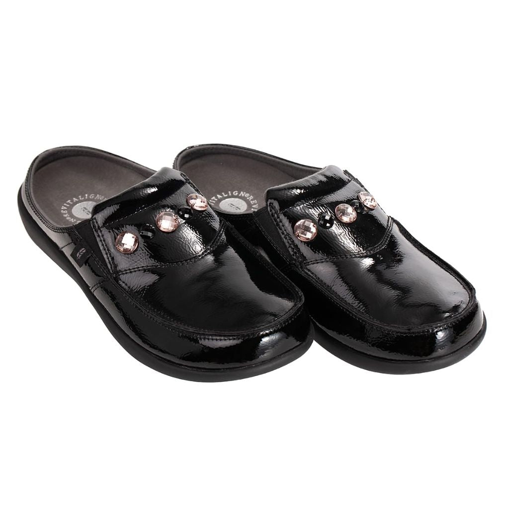 Revitalign Women's Siesta Dazzle, Black - size 7