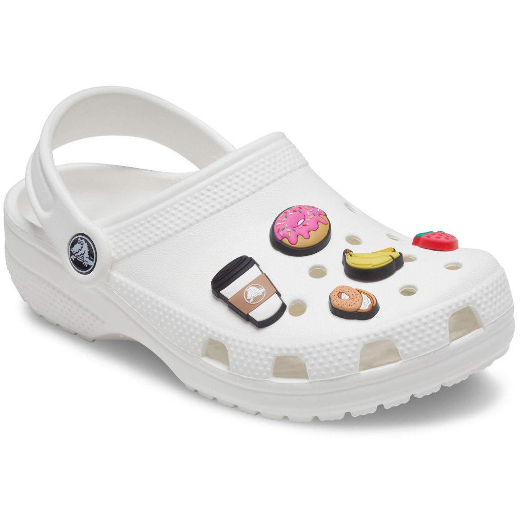 Crocs Jibbitz Food - Stylish Shoe Charms - Synthetic Material - Jibbitz Packs Shoe Charms - One-of-a-kinds Food Breakfast 5-Pack One Size One Size