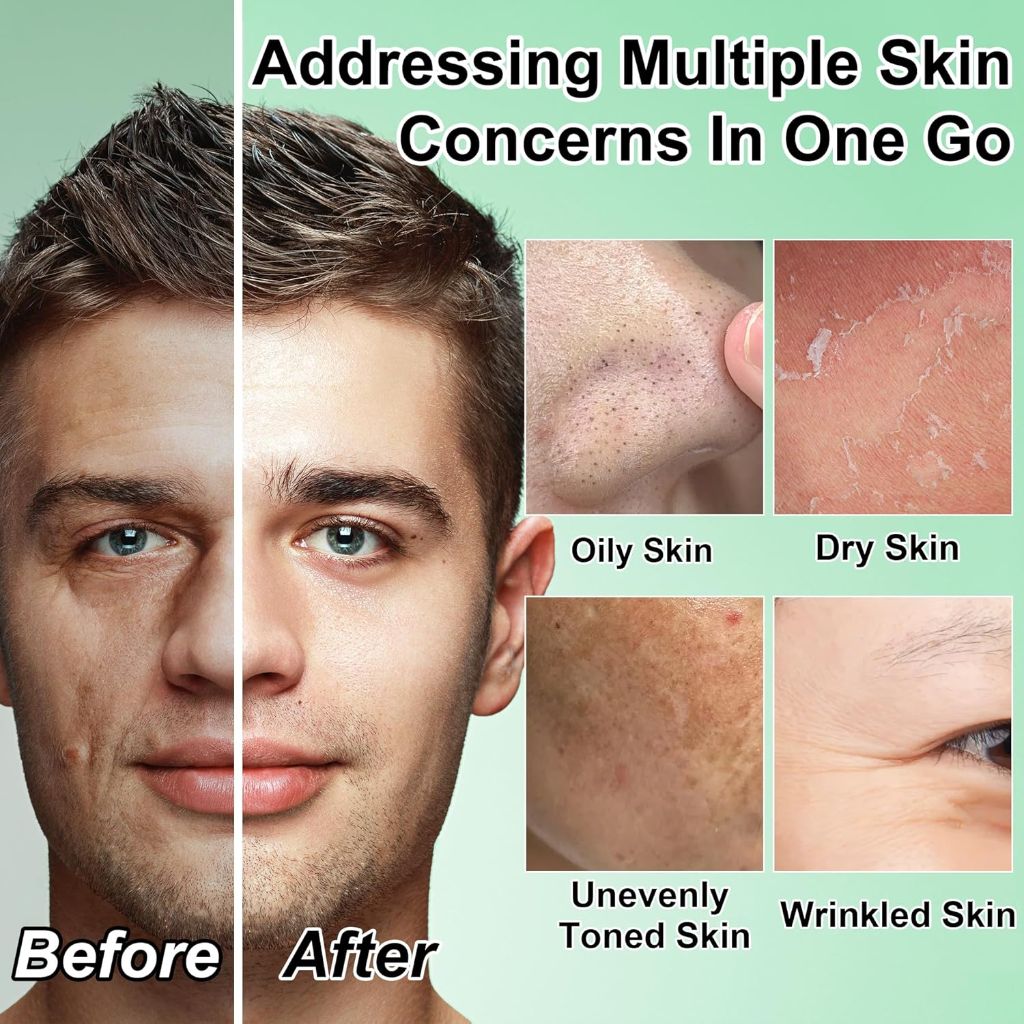 GOWLAVER Men’s Skincare Set – Hydrating, Moisturizing Face Care Routine for All Skin Types