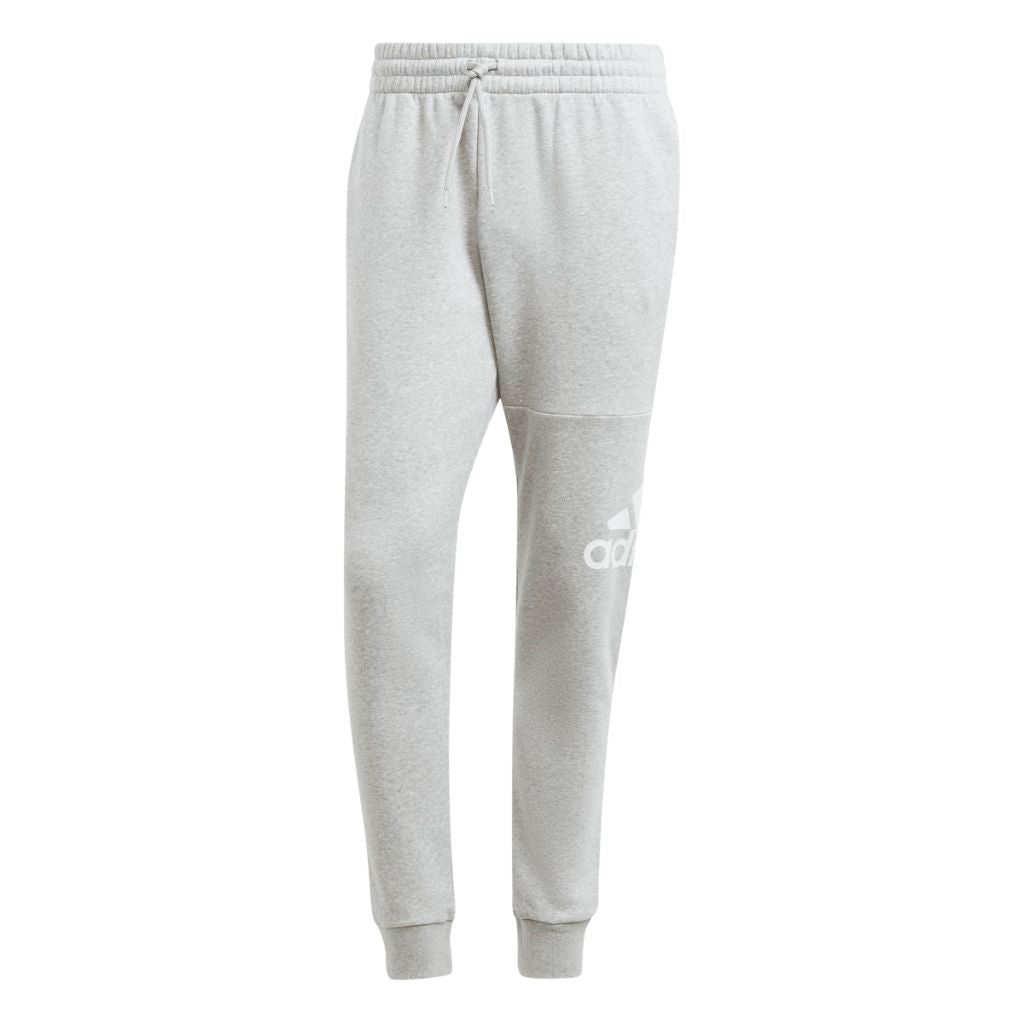 Adidas Mens Essentials Fleece Tapered Cuff Big Logo Pants, Medium Grey Heather, 4X-Large, Tall 2 Inches