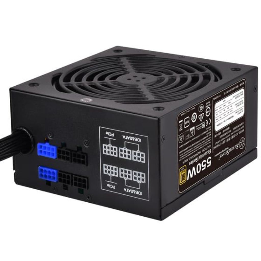 SilverStone Essential Series SST-ET550-HG 550 W ATX12V 80 PLUS GOLD Certified Semi-Modular Active PFC Power Supply