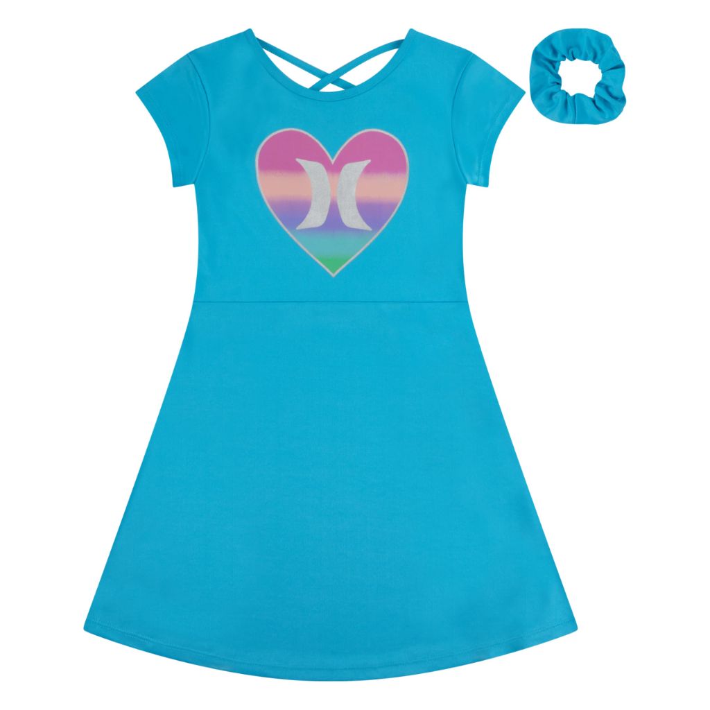 Solid Skater Dress Blue (Size 4)