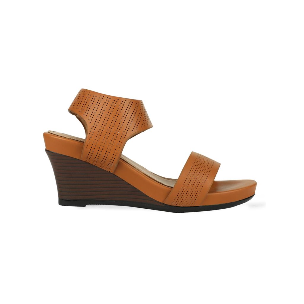 BATA Wedge Heeled Sandals, Dressy Heels, Comfortable Casual with Durable Sole, Cushioned & Lightweight Sole Slip On, Stylish Everyday Footwear for Office, Work, Travel & Outdoor, 6 (UK)