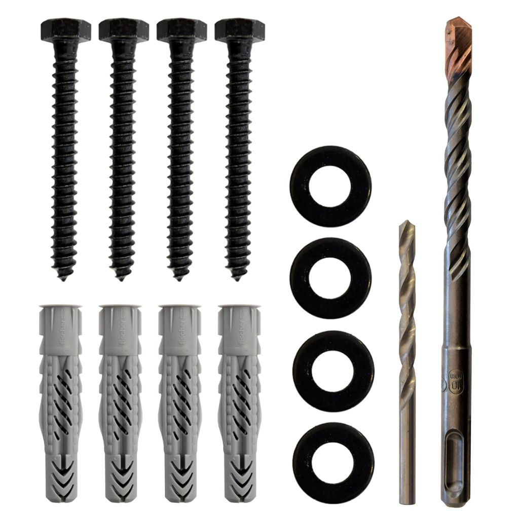 Lag Bolt Kit for Mounting A TV Into Wood Or Concrete