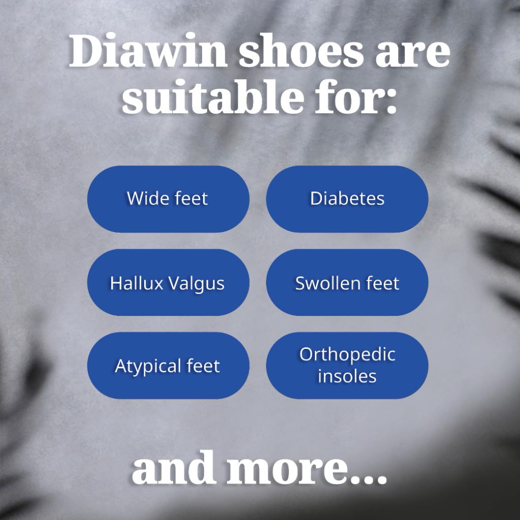 Diawin Extra Wide Comfort Shoes, White - size Women(13) Men(12)