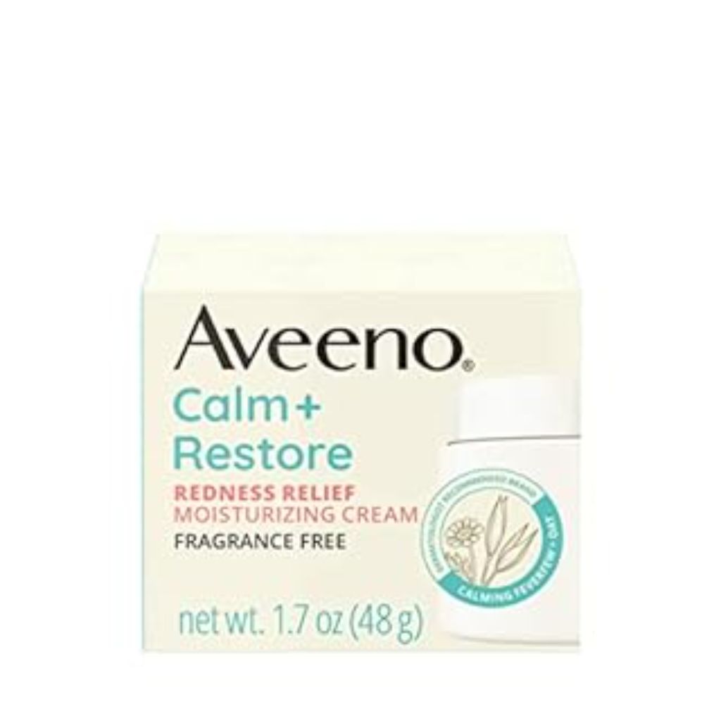 Aveeno Calm + Restore Redness Relief Moisturizing Cream for Sensitive Skin - Fragrance Free - 1.7 fl oz