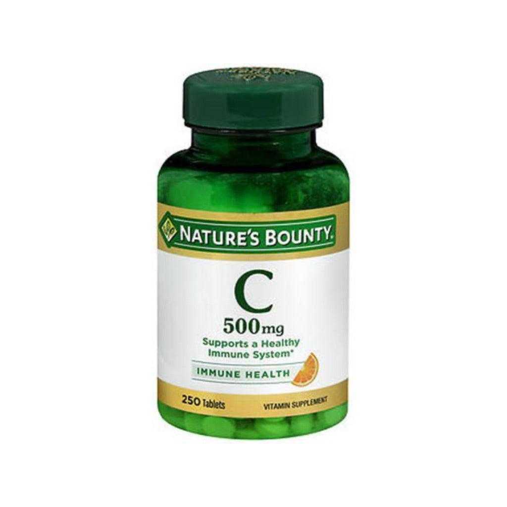 Nature’s Bounty Vitamin C 500mg Tablets for Immune Support  Vitamin Supplement  250 Ct