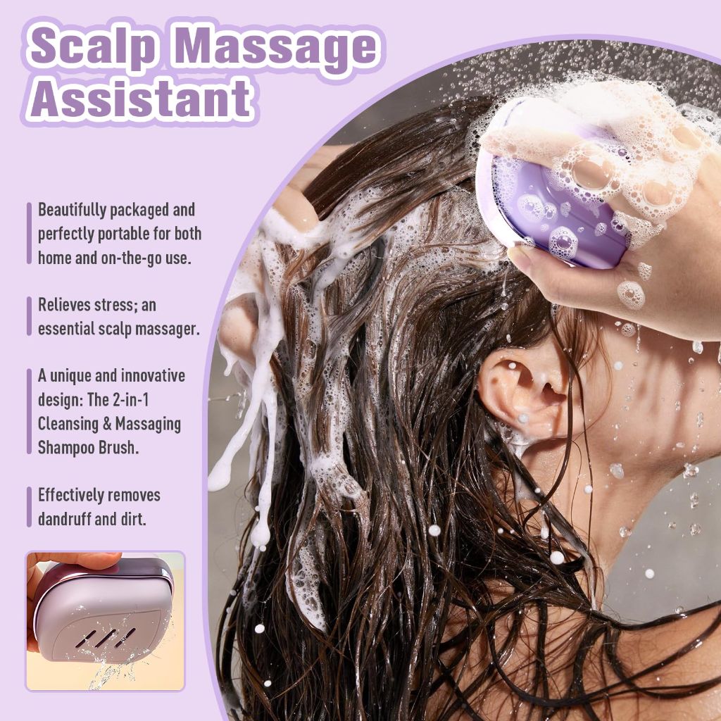 Forest of Dreams 2-in-1 Scalp Massager Shampoo Brush