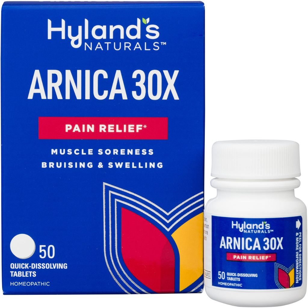 Hyland's Arnica Montana 30x Tablets, Natural Relief of Bruises, Quick Dissolving Tablets - 50ct