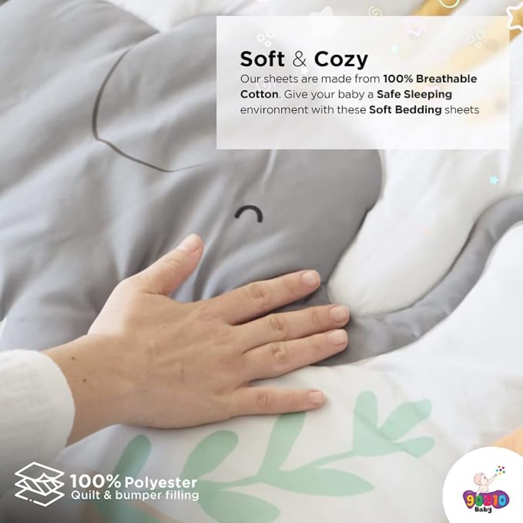 90210 Baby 5pc Crib Bedding Set - Jungle Theme