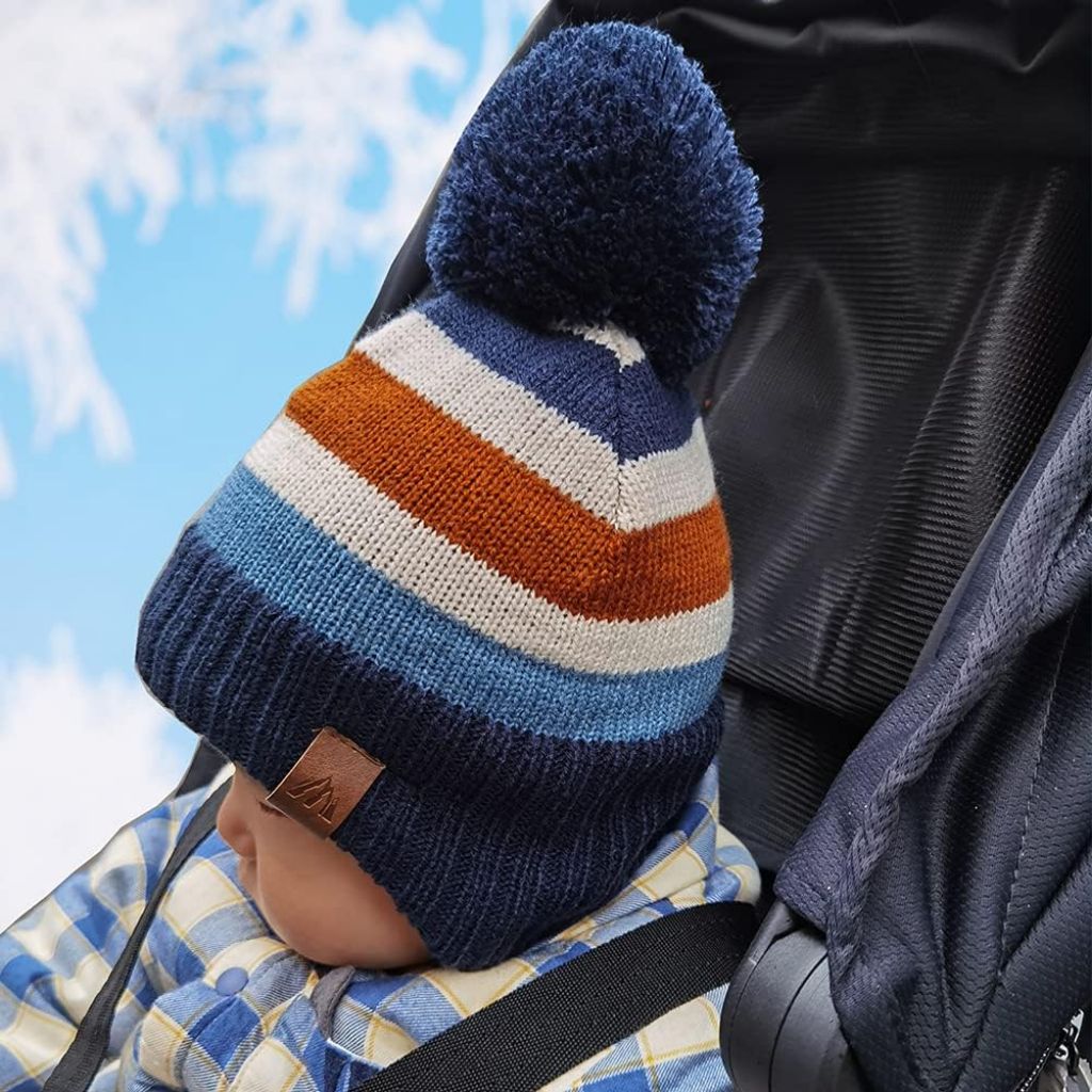 Moon Kitty Baby Boys Hats Toddler Beanies for Boys Winter Fleece Winter Hat Boys