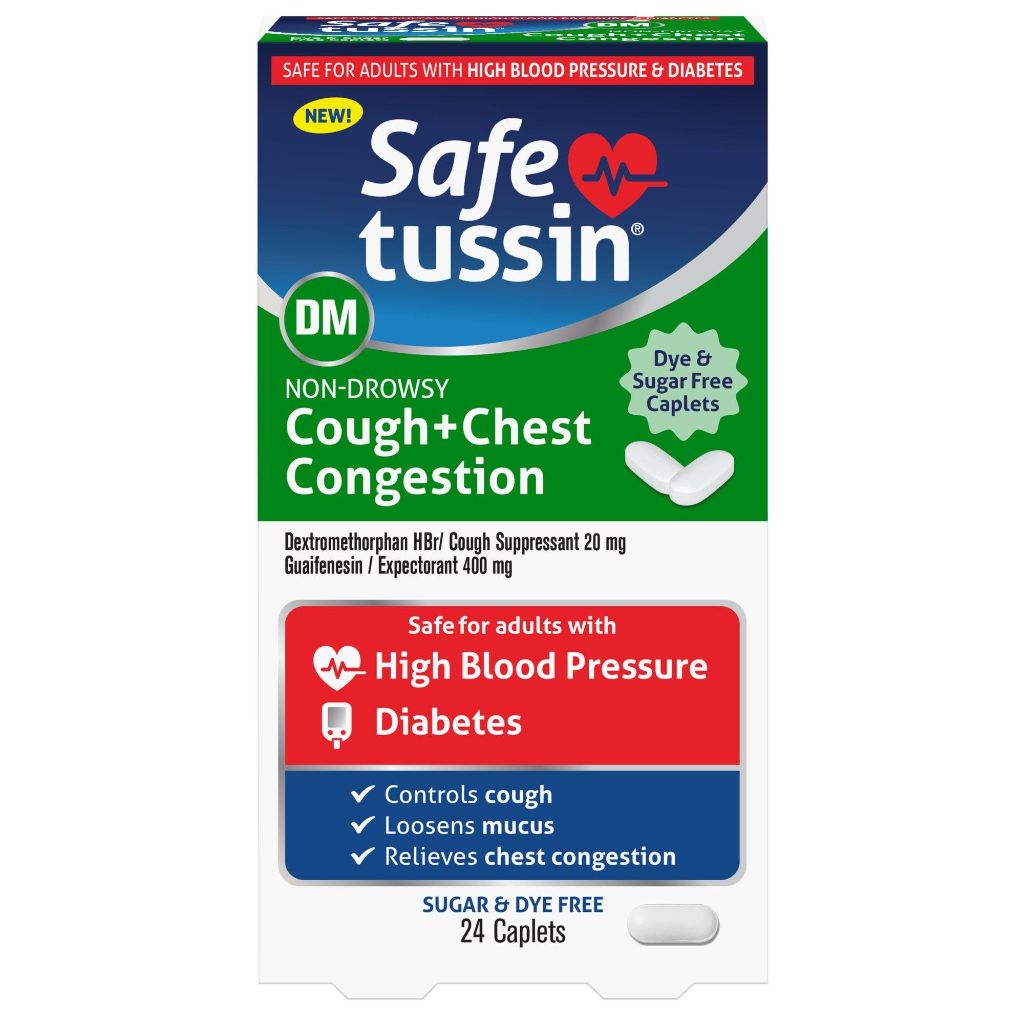 SafeTussin DM Non-Drowsy Cough & Chest Congestion Tablets - 24ct.