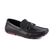 Guess Men's Almer Loafer, Black/Burgundy 002, 12