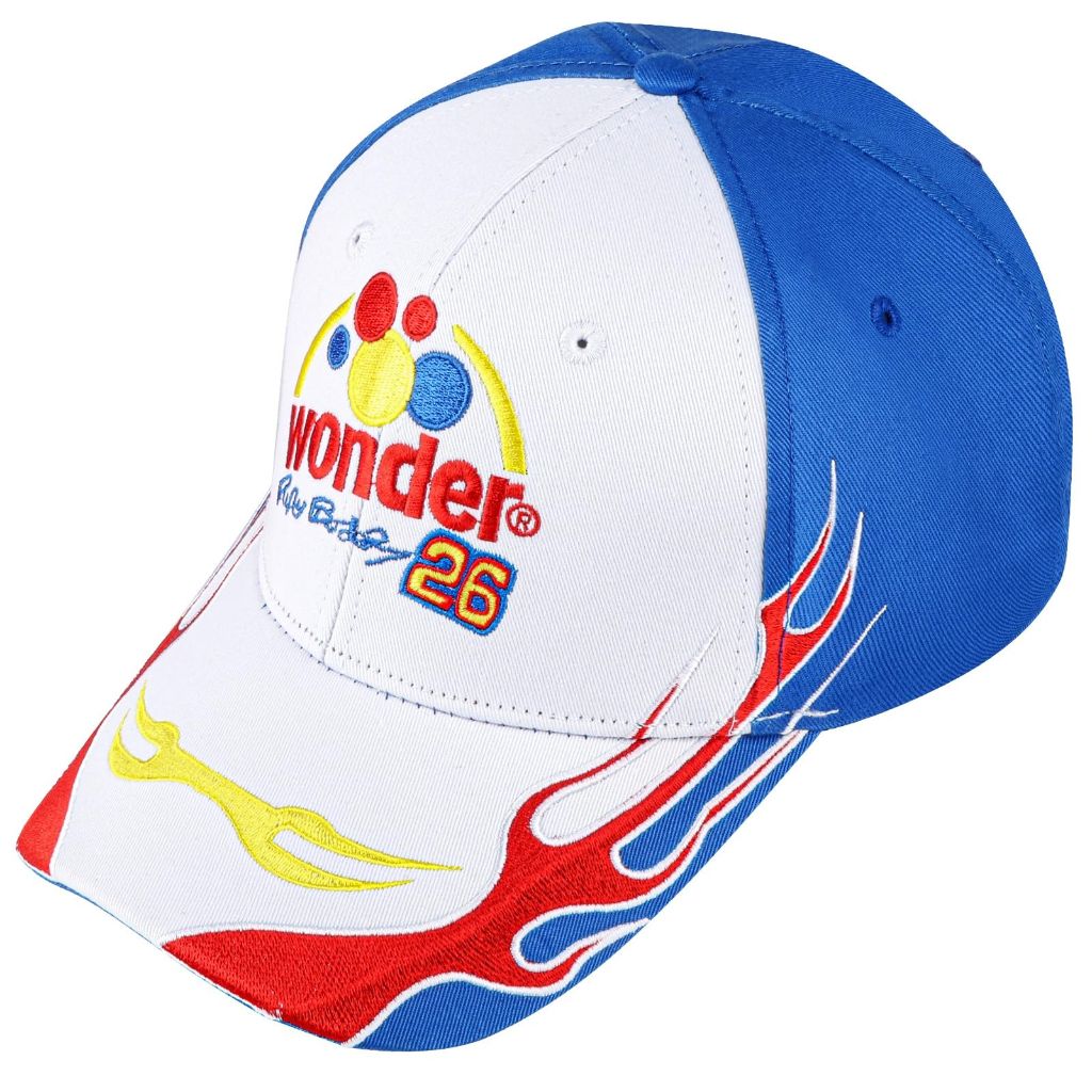 Talladega Nights Hat Ricky Bobby Cap, White/Blue