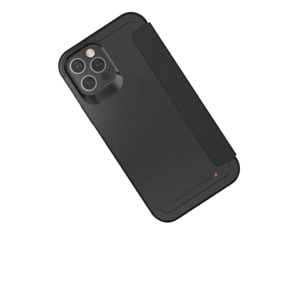 ZAGG Gear4 Wembley Flip Fred Compatible with iPhone 12 Pro Max 6.7 Case, Advanced Impact Protection (Grey)