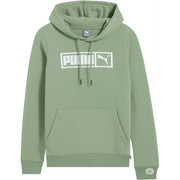 PUMA Women's Graphic Hoodie, Green Fog, Medium