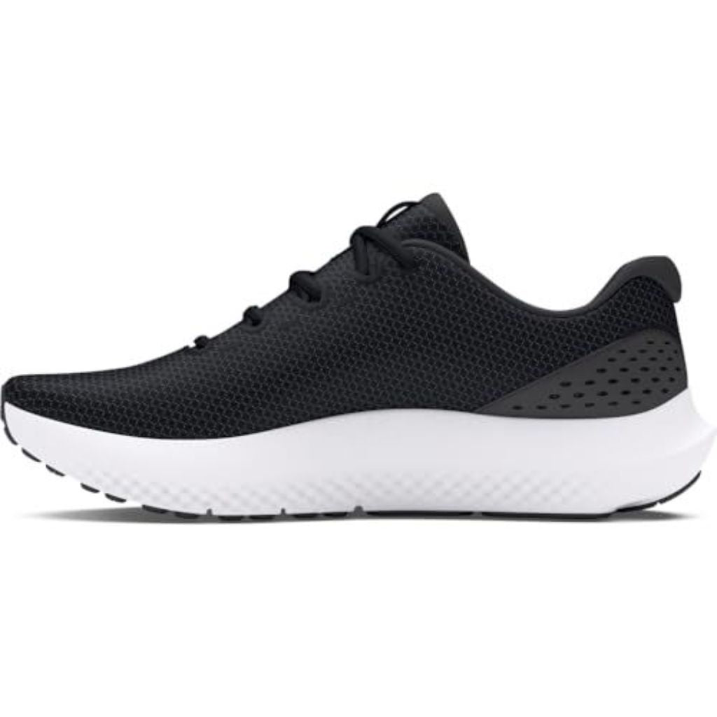 Under Armour Men's Charged Surge 4 Running Shoes, Black/Anthracite/White, Size 8