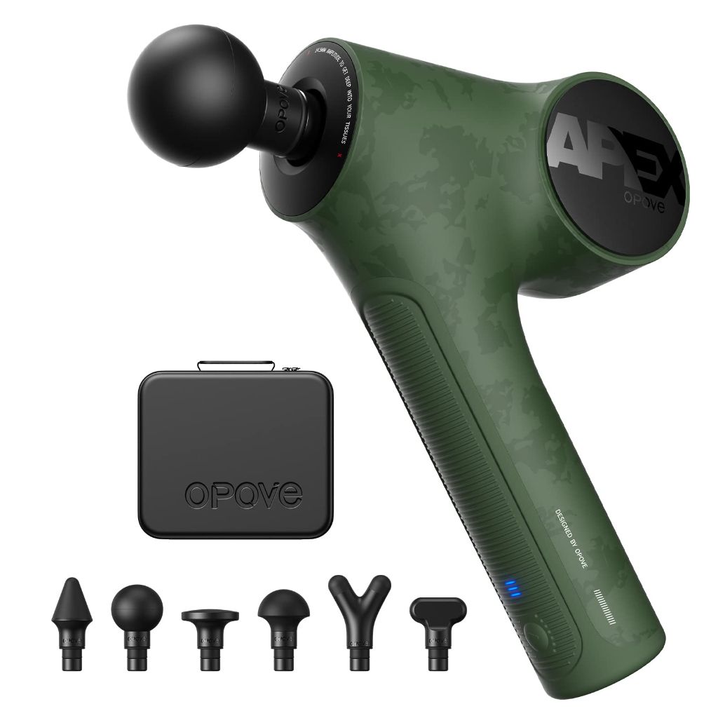 Opove Apex Massage Gun Fascia Percussive Muscle Massager 14.5mm, Apex Green