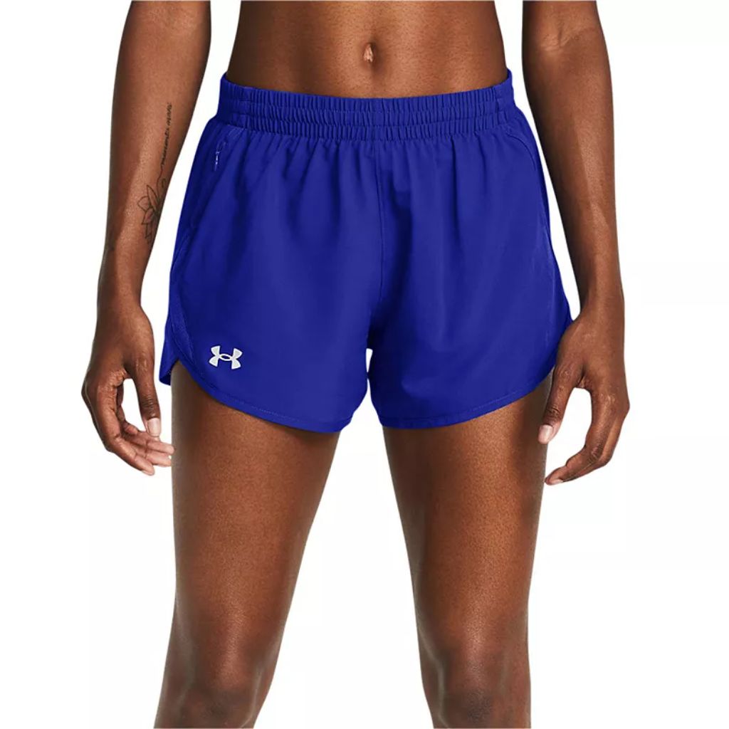 Women's Under Armour Fly-By Shorts, Size: Large, Royal