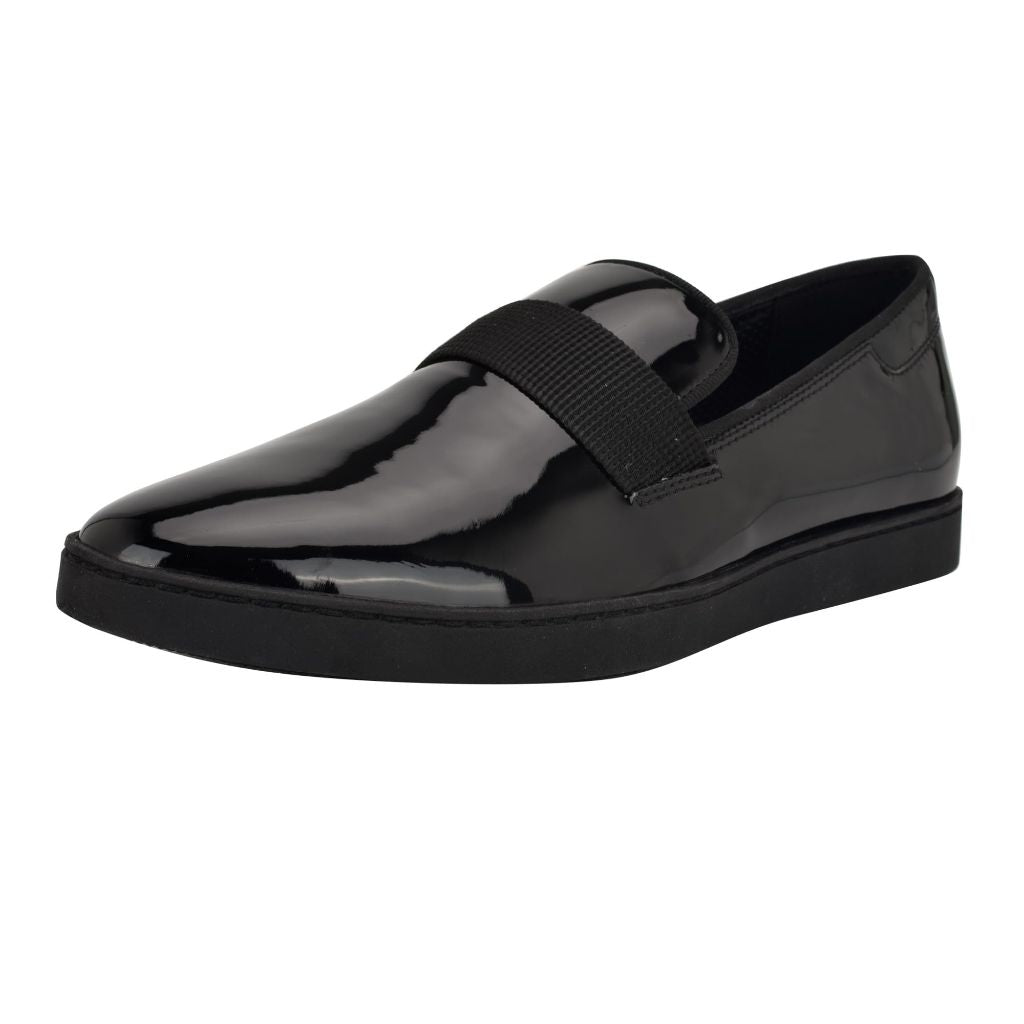Calvin Klein Men's Fayze Loafer, Black Patent 001, 7