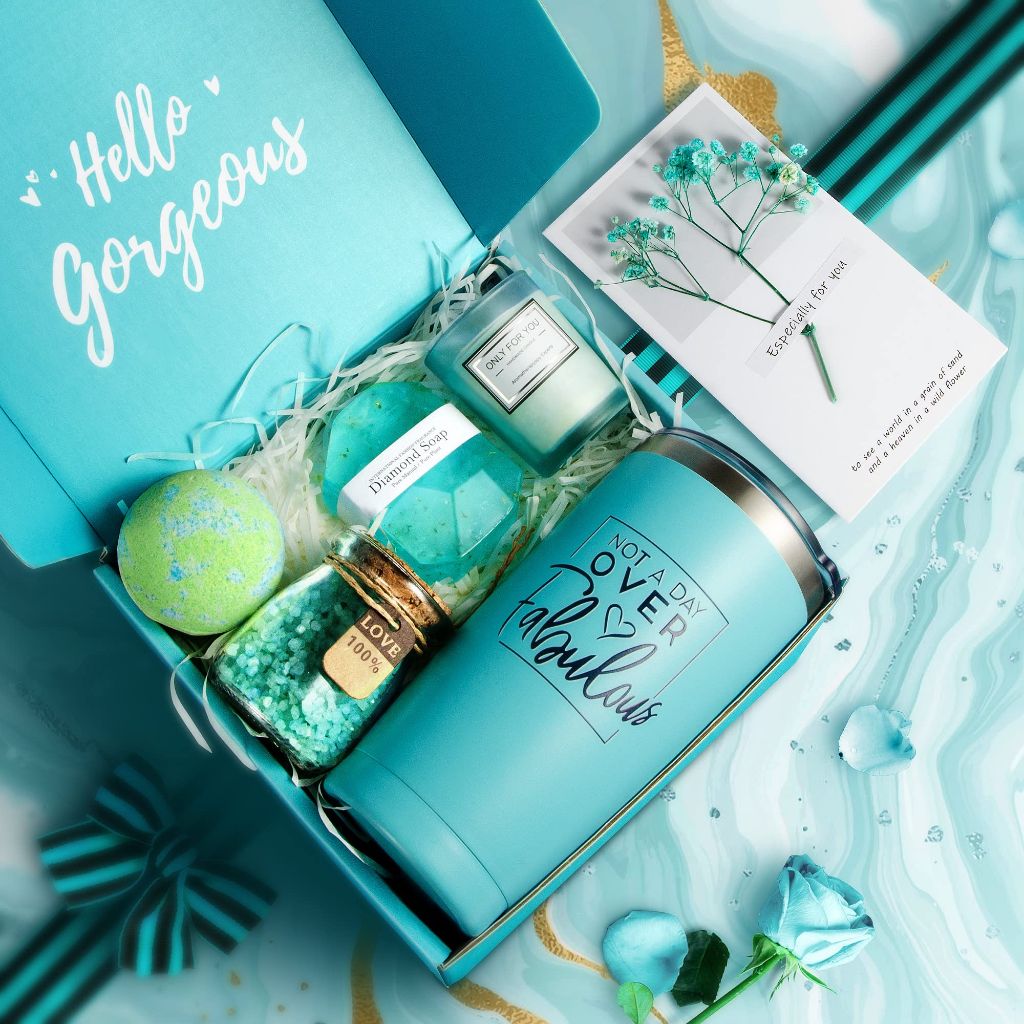 Beauty of Love -Mothers Day Gifts for Mom Wife, Relaxing Spa Gift Basket Set