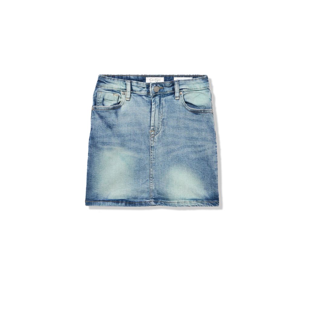 Jessica Simpson Girls' Denim Skirt, Medium WASH, Size 8