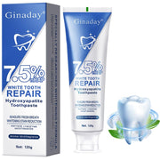 Hydroxyapatite Toothpaste, Deep Cleaning Care Oral Health for Enamel Protection and Tooth Strengthening Fresh Breath. (1Pcs)