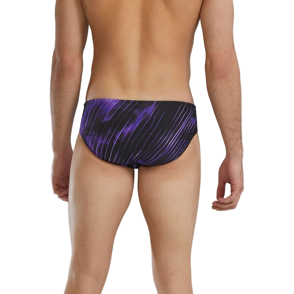 TYR Men's Cycloid Durafast Elite Brief, Purple, Size 34 M