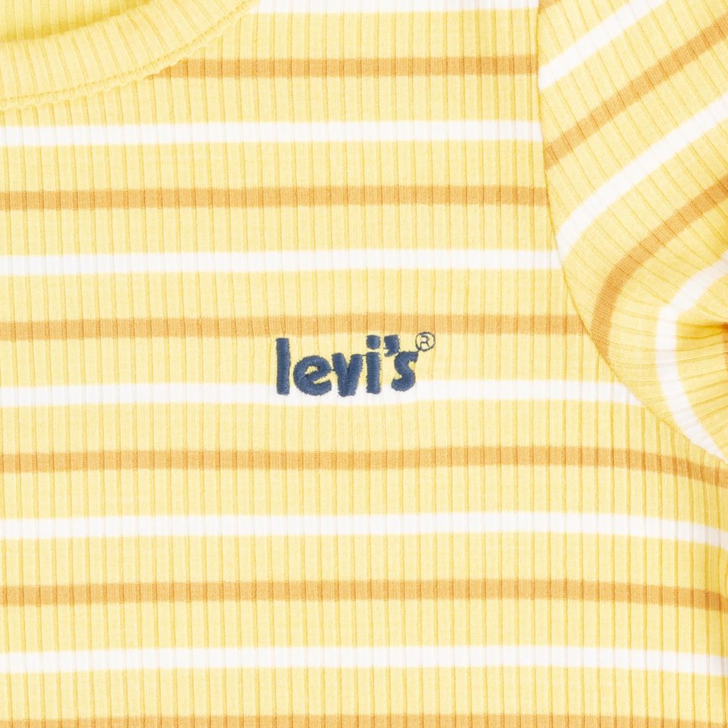 Levi's Womens Rib Knit Dress, Yellow - size L