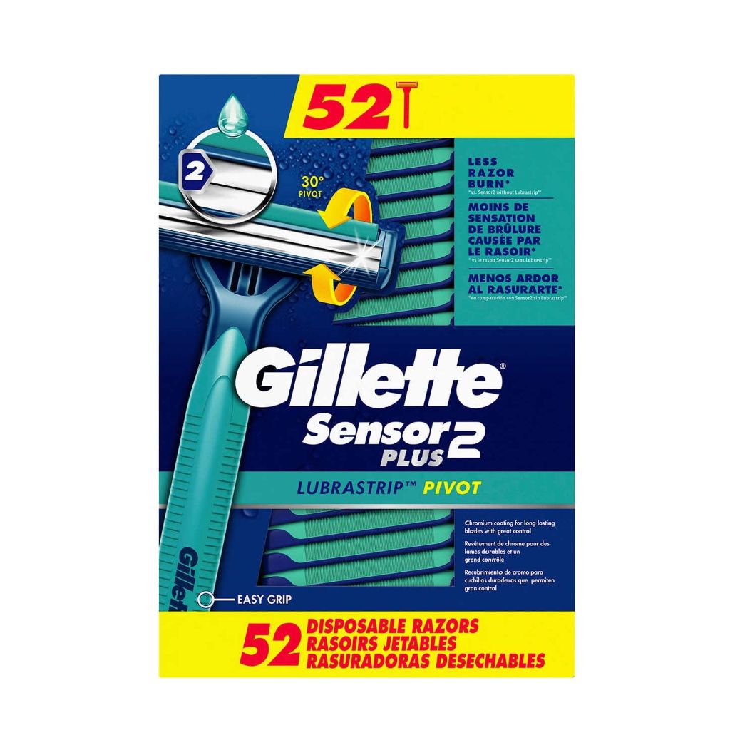 Gillette Sensor2 Plus Disposable Razor (52 Pack)