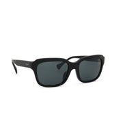 Ralph 0RA 5312U Sunglasses, Unisex - 500187 Shiny Black Frame, Gray Lens, 55mm