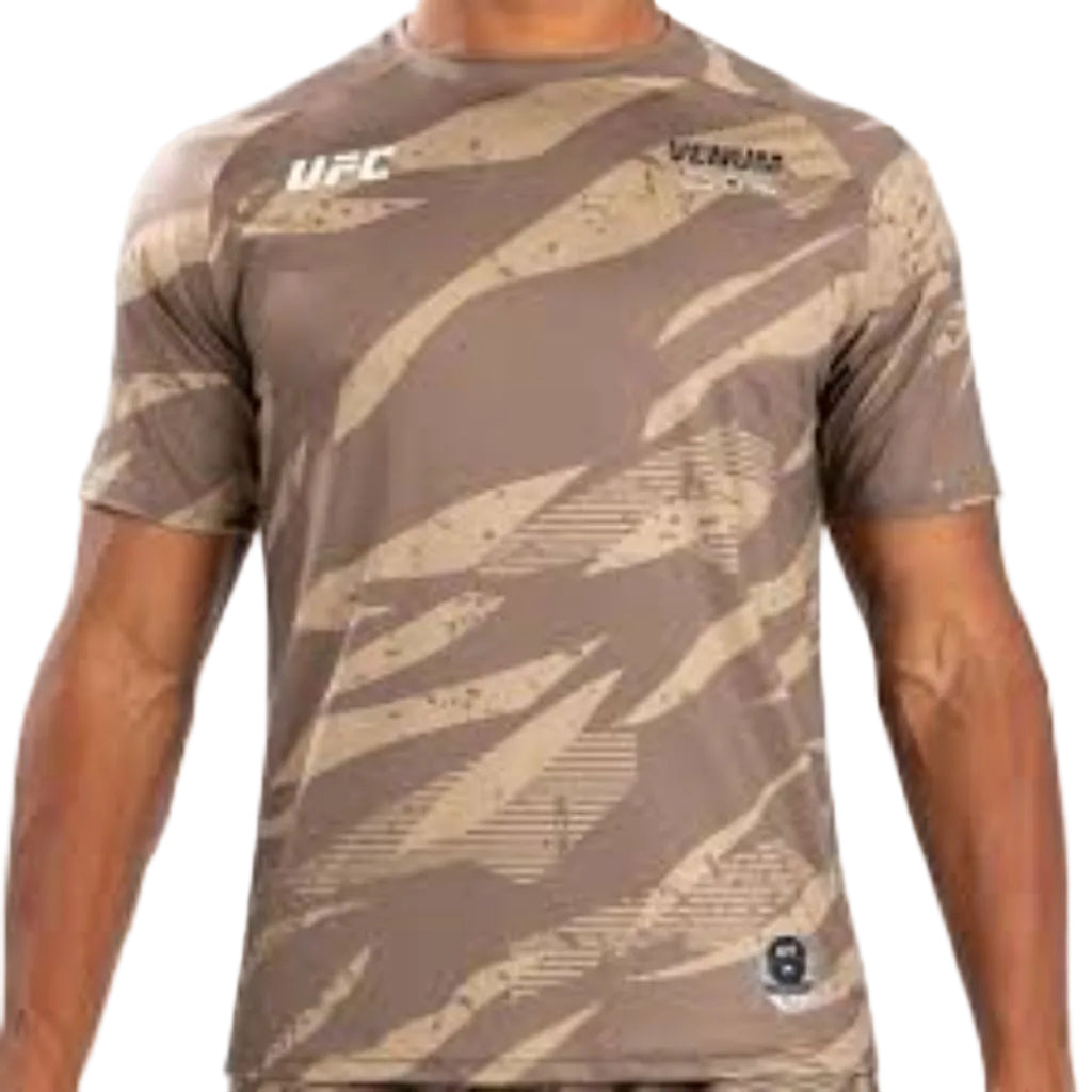 Venum UFC Adrenaline Men's Fight Week Dry-Tech T-Shirt - Desert Camo - XL