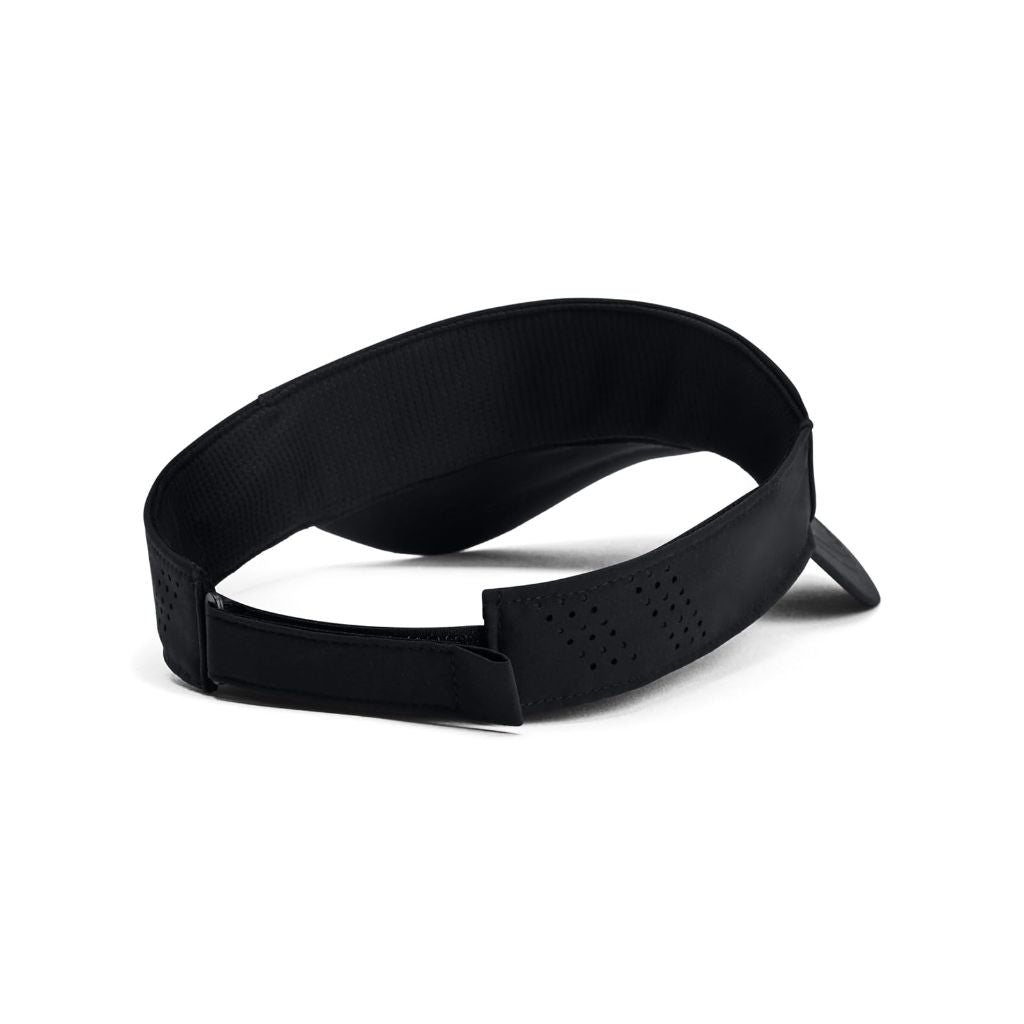 Under Armour Men's Iso-Chill Launch Run Visor, (001) Black/Black/Reflective, One Size Fits Most