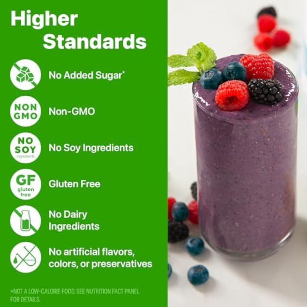 Orgain Organic Vegan Protein Powder, Vanilla Bean - 21g Plant Protein, 4g Prebiotic Fiber, No Lactose Ingredients, No Added Sugar, Non-GMO, For Shakes & Smoothies, 2.03 lb (Packaging May Vary)