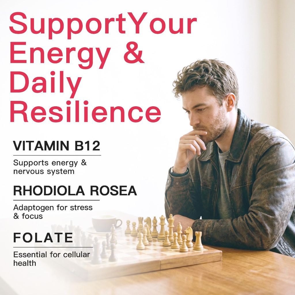 WUIES Rhodiola And Vitamin B12 Supplement (60 Count)