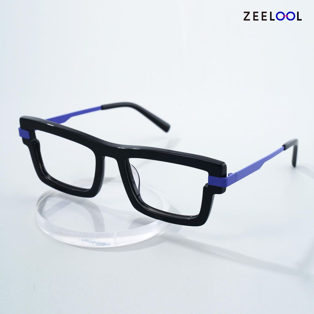 Zeelool Fashion Rectangle Blue Light Blocking Glasses for Men Yahia Computer Glasses ZJGX252259-01 Blue