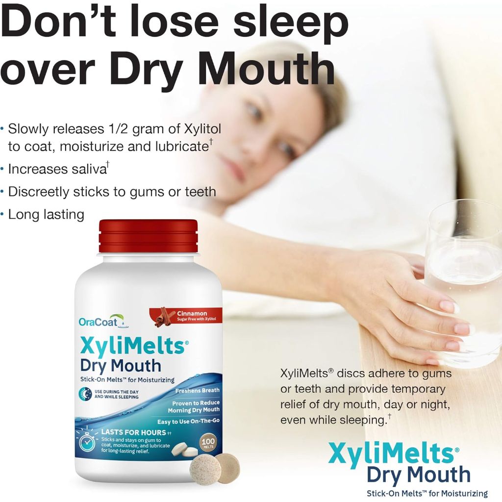 Oracoat XyliMelts Dry Mouth Relief, 100 Count