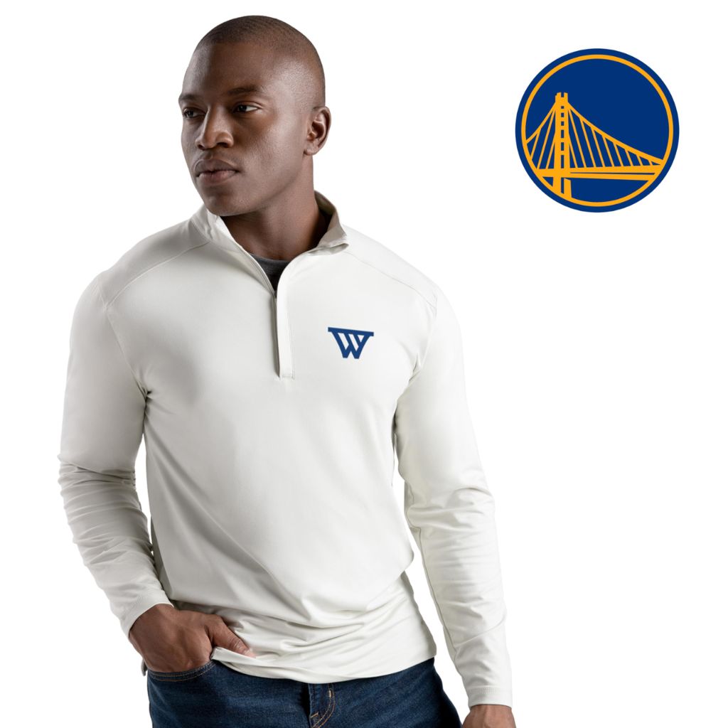 Holloway NBA Golden State Warriors 1/4 Zip Pullover - Birch - Small