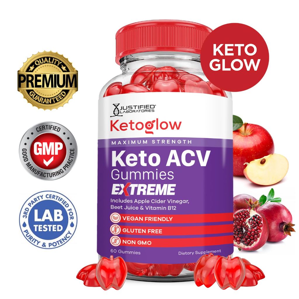 Keto Glow Keto ACV Gummies Extreme 2000MG, 60 Gummies