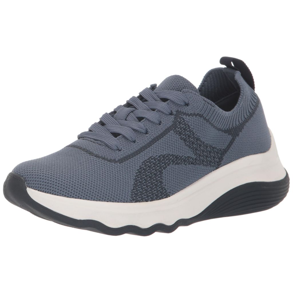 Clarks CloudSteppers Women's Circuit Tie Oxford, Denim Blue Knit - size 5M